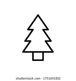 Baum, Fichtensymbol. Einfache Linie, Umrisskomponenten von Camping-Icons für i und ux, Website oder mobile Anwendungen