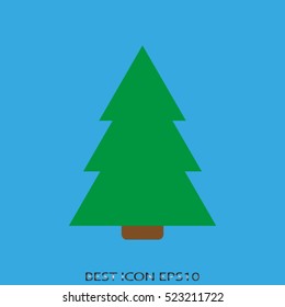 tree, spruce, tree, vector icon, eps10