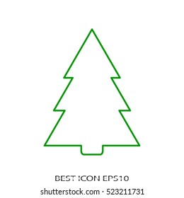 tree, spruce, tree, vector icon, eps10