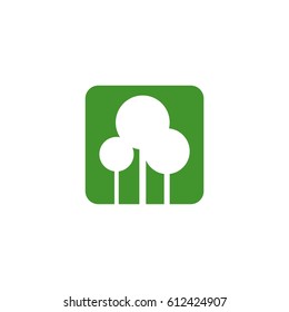 Tree in Square Vector Illustration Design. Vector EPS 10.