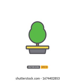 tree station icon in isolated on white background. for your web site design, logo, app, UI. Vector graphics illustration and editable stroke. EPS 10.