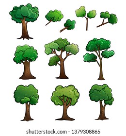 Tree Stem Cartoon Drawing Vector Illustration Stock Vector (Royalty ...