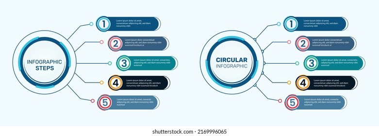 Tree steps infographics design vector can be used for presentations, banner, flow chart, info graph, diagram, annual report, web design. Business concept with 5 options, steps or processes