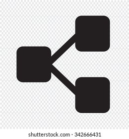 Tree Structure Icon Illustration