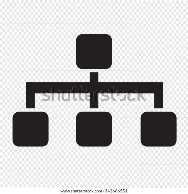 Tree Structure Icon Illustration Stock Vector (Royalty Free) 342666551