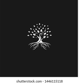 tree studio logo with the concept of being environmentally friendly, natural, simple and eye catching
