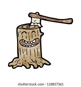 tree stump cartoon
