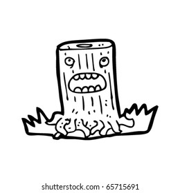 personaje de caricatura de trompa de árbol