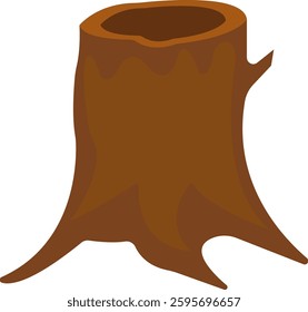 Tree Stump Element Illustration Set