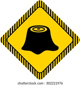 Tree stump icon