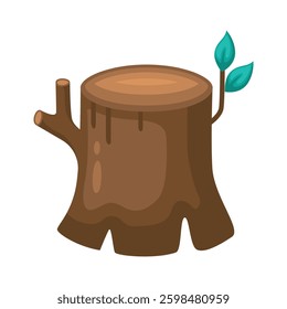 Tree stump icon design. Vector design