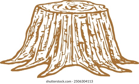 Tree Stump Icon logo design, symbol, vector file