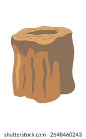 Tree Stump Illustration for Designs and Graphics
