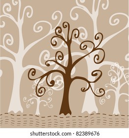 Tree stylized Card
