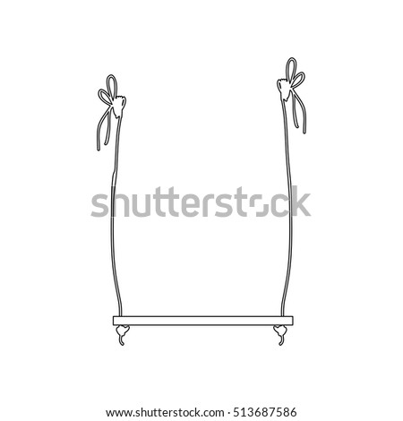 Tree Swing Icon Image Stock Vector Royalty Free 513687586