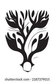 Tree Swirl Symbol - Ink for Printing