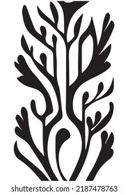 Tree Swirl Symbol - Ink for Printing