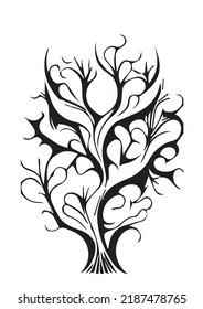 Tree Swirl Symbol - Ink for Printing