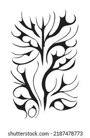 Tree Swirl Symbol - Ink for Printing