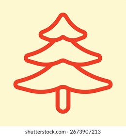 Tree symbol artwork trendy useful vector Illustration design cute colorful background.eps
