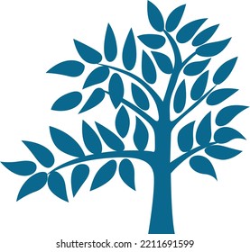 Tree Symbol Clipart (Editable file) - Vector Illustration