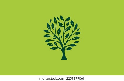 Tree symbol, icon design. Nature, trees illustration, logo concept. Luxury, modern and minimalistic style