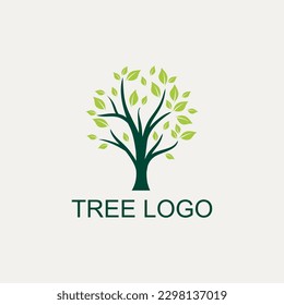 Tree symbol, icon design. Nature, trees illustration, logo concept. Luxury, modern and minimalistic style