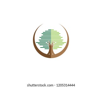 Tree symbol illustration