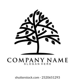 Tree symbol logo design vector