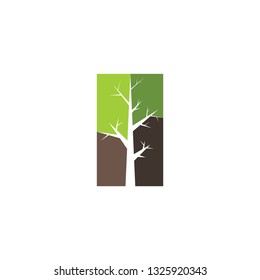 tree symbol logo vector sign element