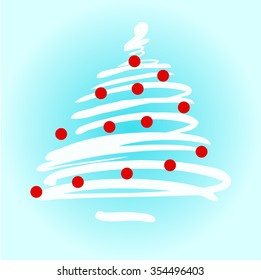 tree is the symbol of new year and Christmas
