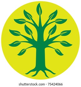tree symbol (sign, badge)