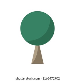 Tree symbol vector. tree cartoon.