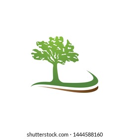 Tree symbol vector icon illustration