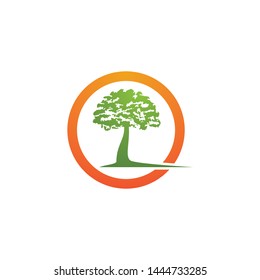 Tree symbol vector icon illustration