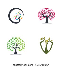 Tree symbol vector icon illustration