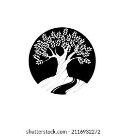Tree symbol vector icon illustration
