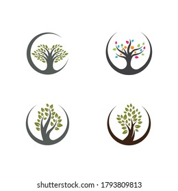 Tree symbol vector illustration design