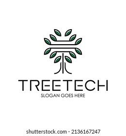 Tree Tech Company Logo Template