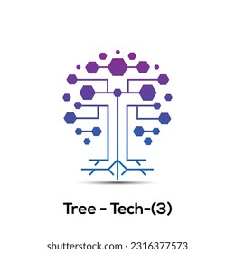 Tree Tech creative logo design