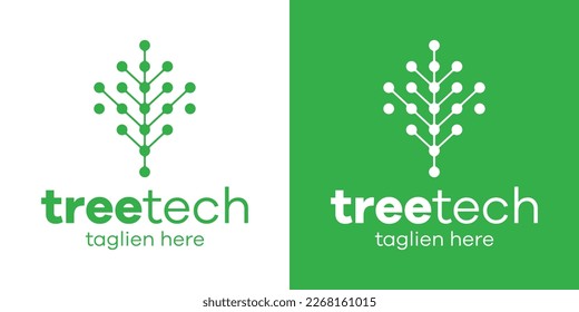 tree technology icon vector illustration