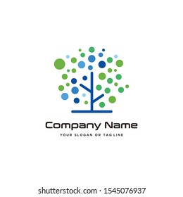 tree technology logo design modern vector template for the technology industry