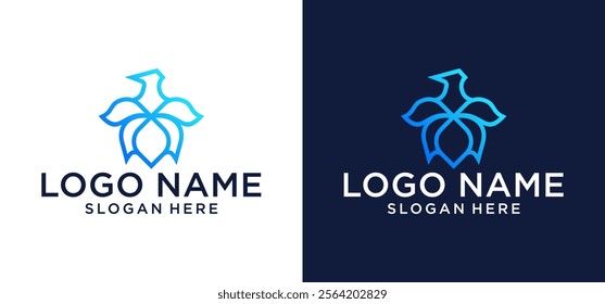Tree technology logo template. Business icon of innovative digital technology concept. Vector illustration.