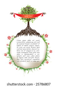 tree text frame