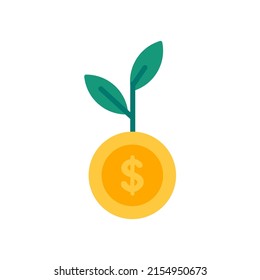un árbol que crece con dinero e ideas de inversión financiera