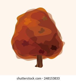 tree theme elements vector,eps
