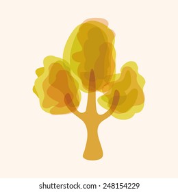 tree theme elements vector,eps