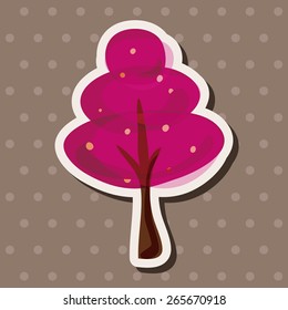 tree theme elements vector,eps