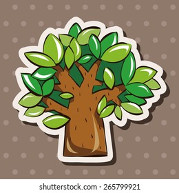 tree theme elements vector,eps