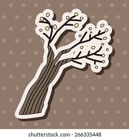 tree theme elements vector,eps
